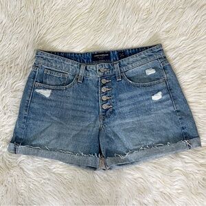 Lucky Brand Boyfriend Shorts Button Fly Denim Jean Shorts NWT